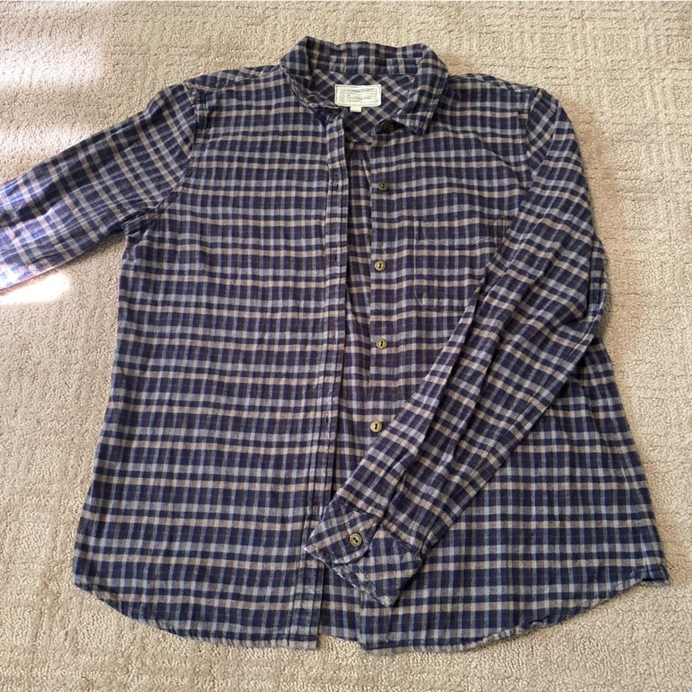 {Current/Elliot} Plaid Irish Print Long Sleeve Button-Down Flannel Top~ Size 3